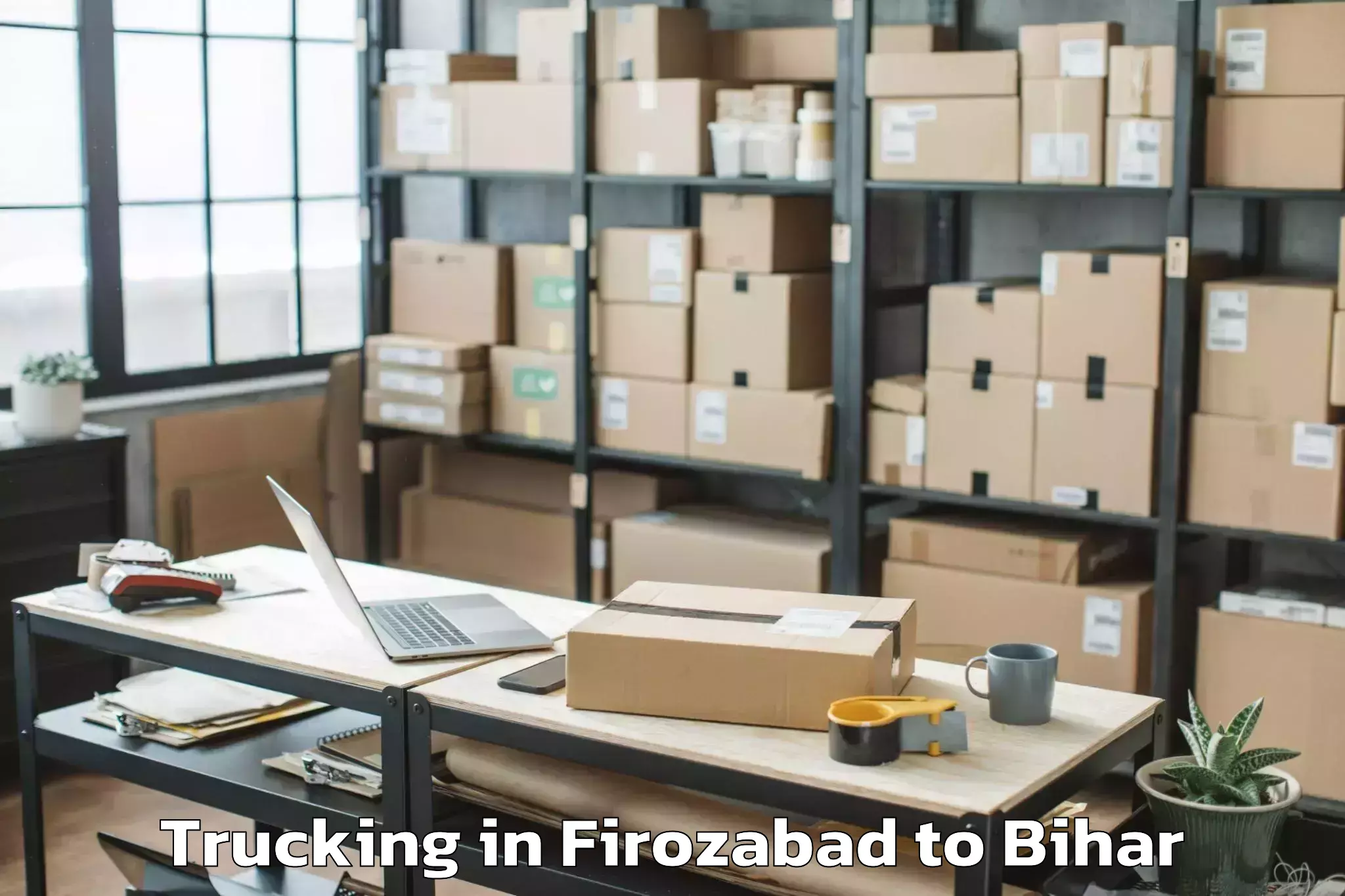 Book Firozabad to Chanpatia Trucking Online